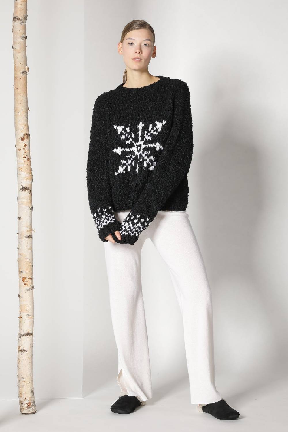 Sminfinity handknitted snowflake jumper