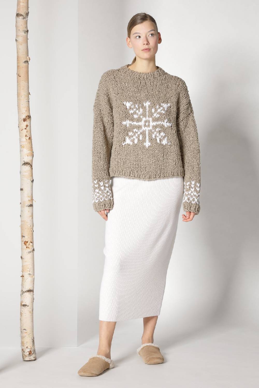 Sminfinity handknitted snowflake jumper Begrenztes Angebot