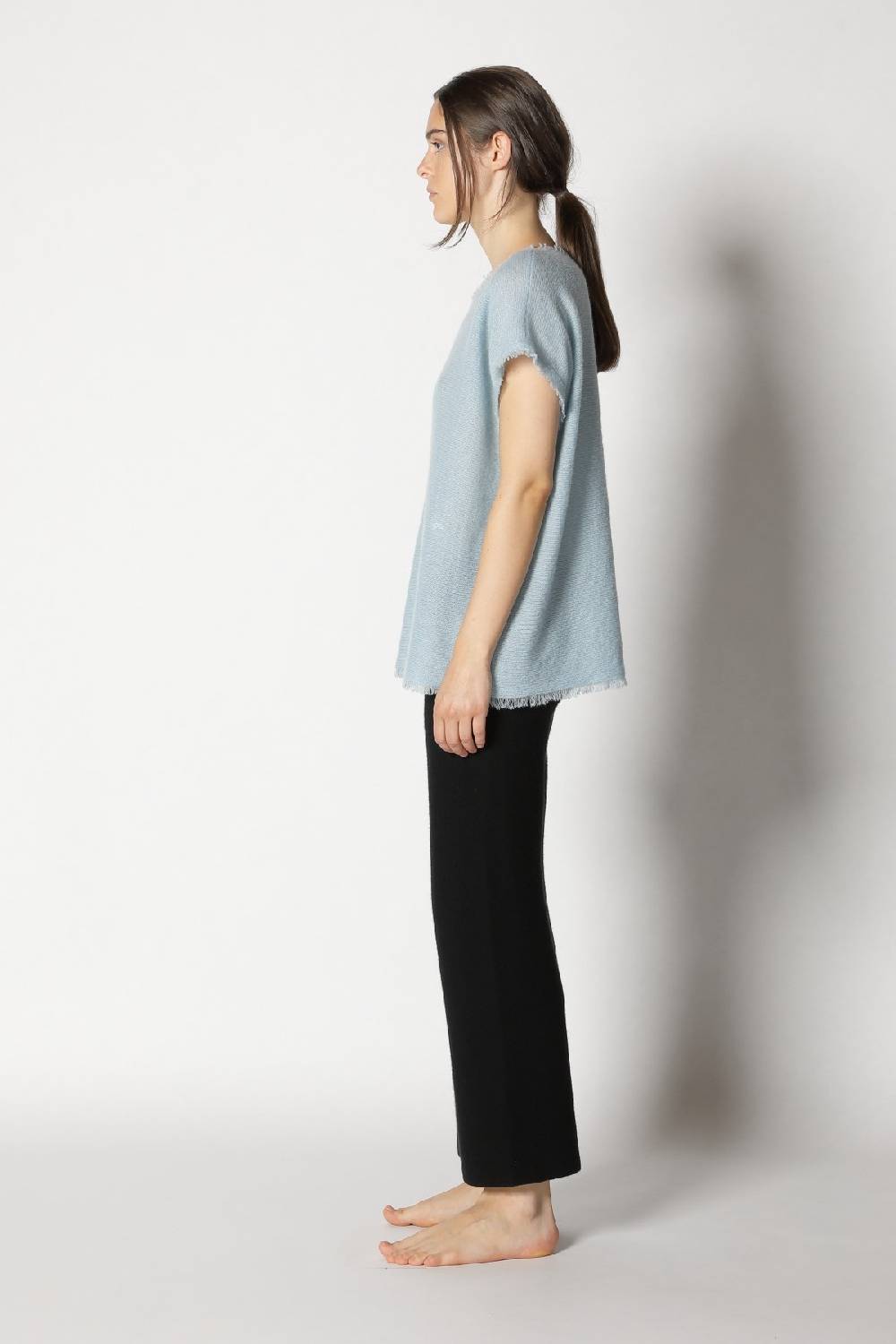 Sminfinity fluffy fringe top + garter cropped pants Top Angebot