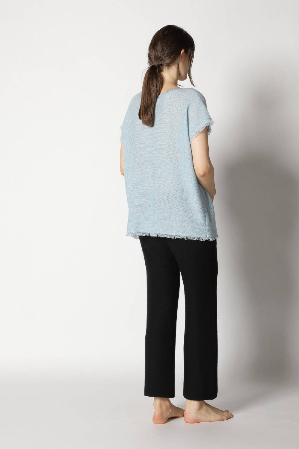 Sminfinity fluffy fringe top + garter cropped pants Top Angebot
