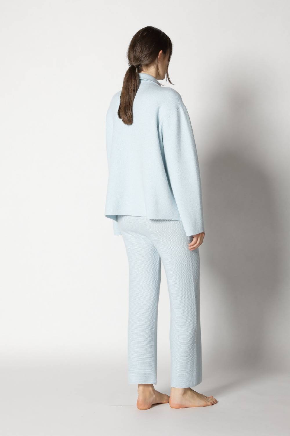 Sminfinity doubleface shirtjacket + garter cropped pants Große Rabatte