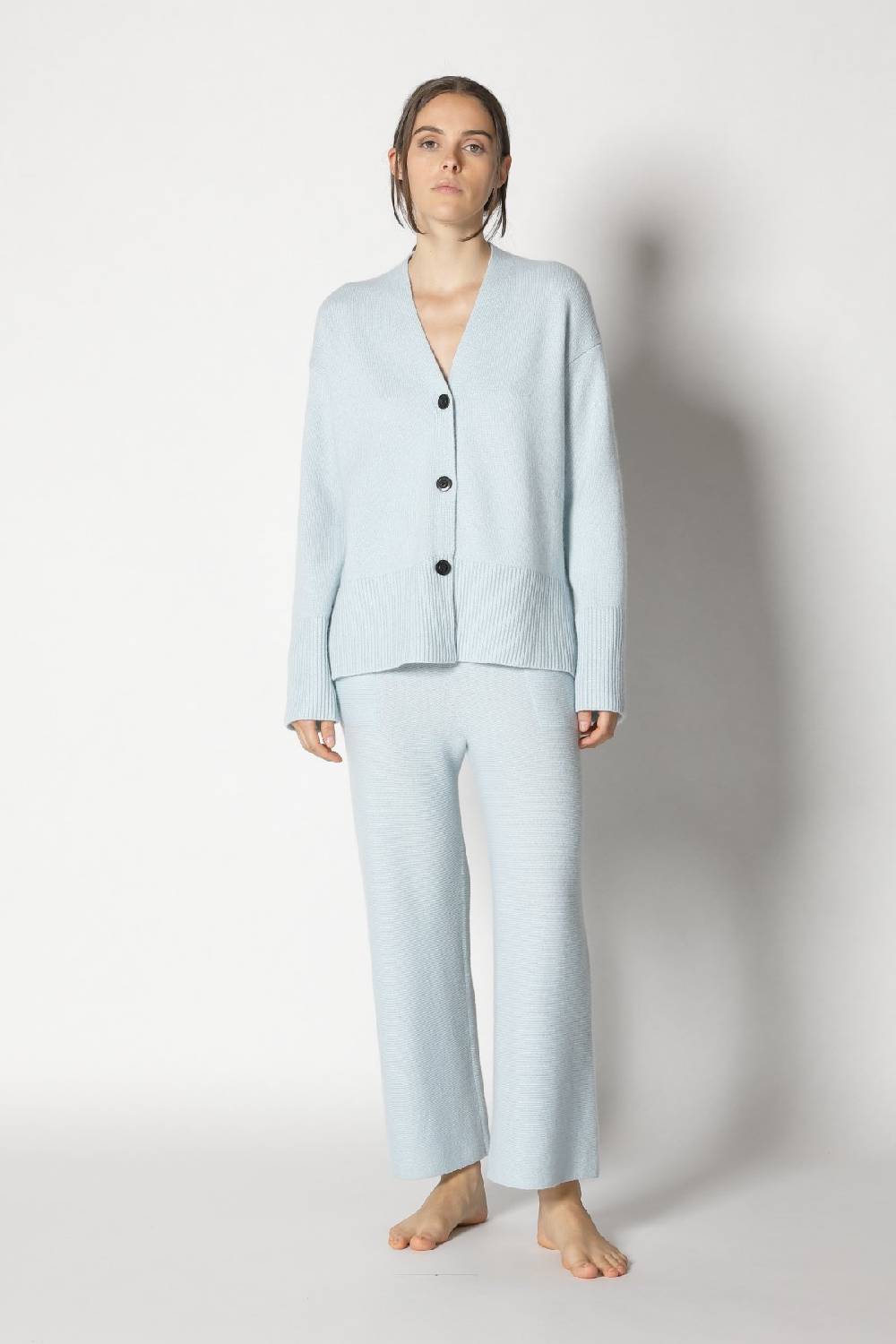 Sminfinity slouchy cardigan + garter cropped pants Saisonale Angebote