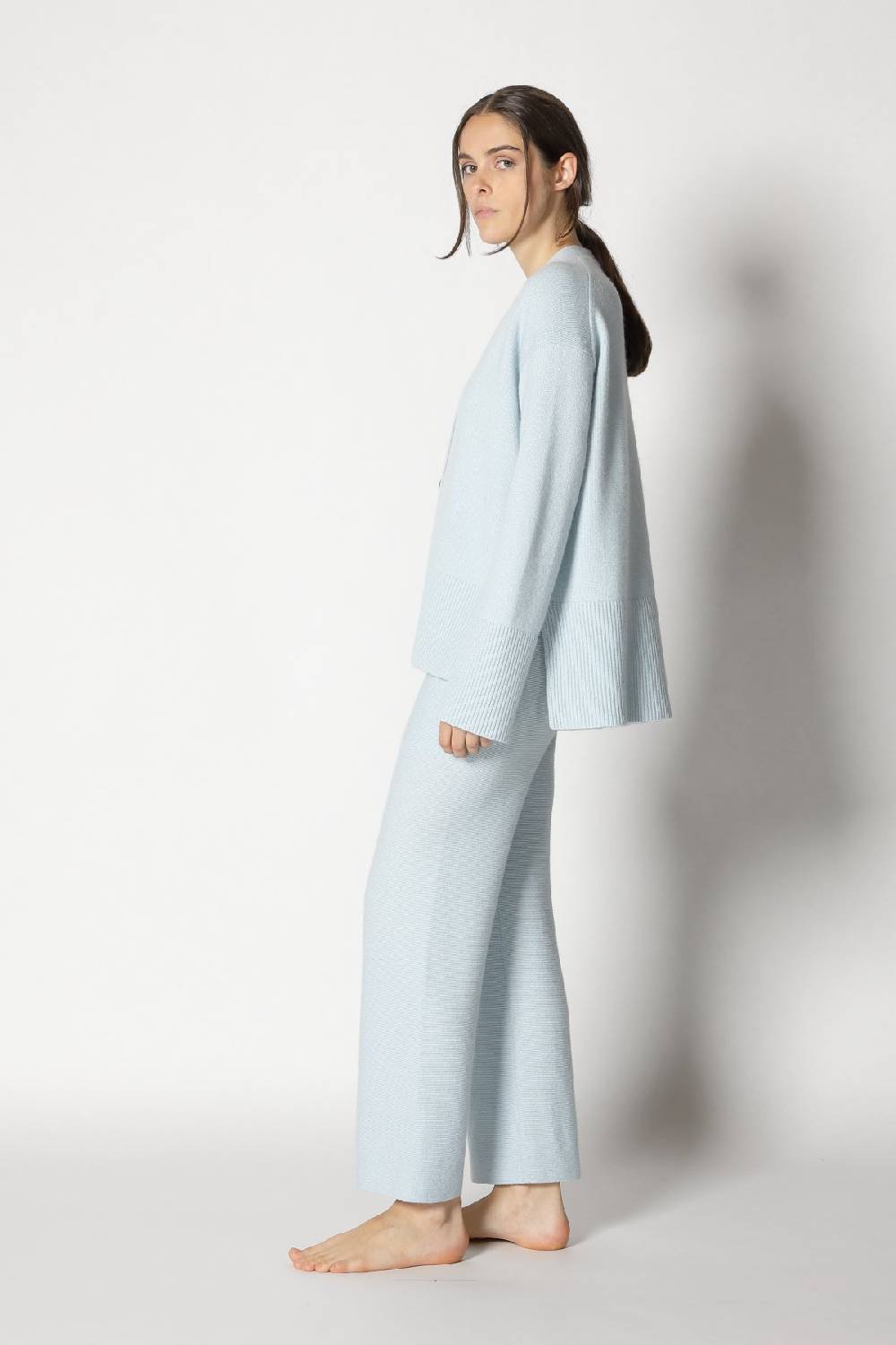 Sminfinity slouchy cardigan + garter cropped pants Saisonale Angebote