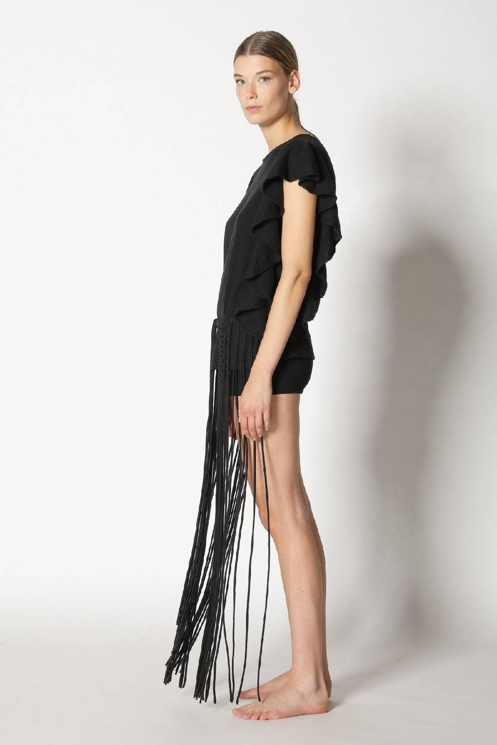 Sminfinity cool ruffle top + hang loose knot belt zollfrei