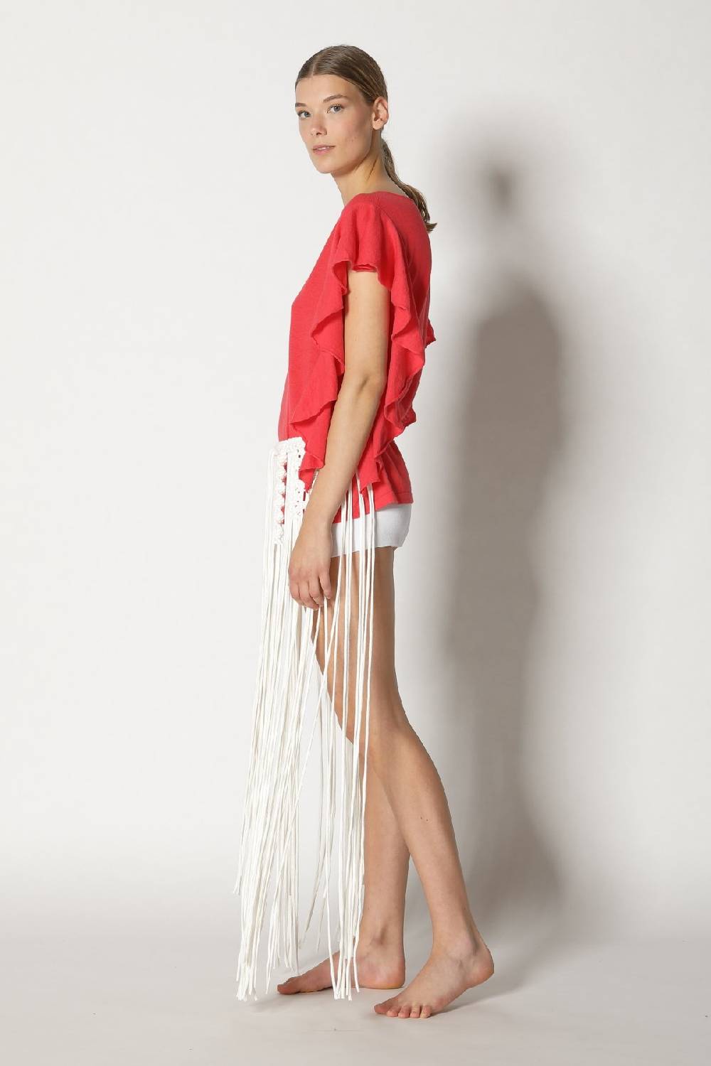 Sminfinity cool ruffle top + hang loose knot belt Auslauf