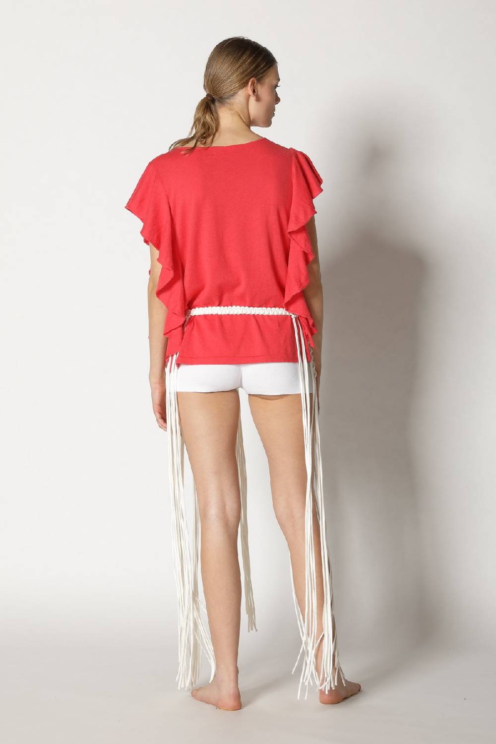 Sminfinity cool ruffle top + hang loose knot belt Auslauf