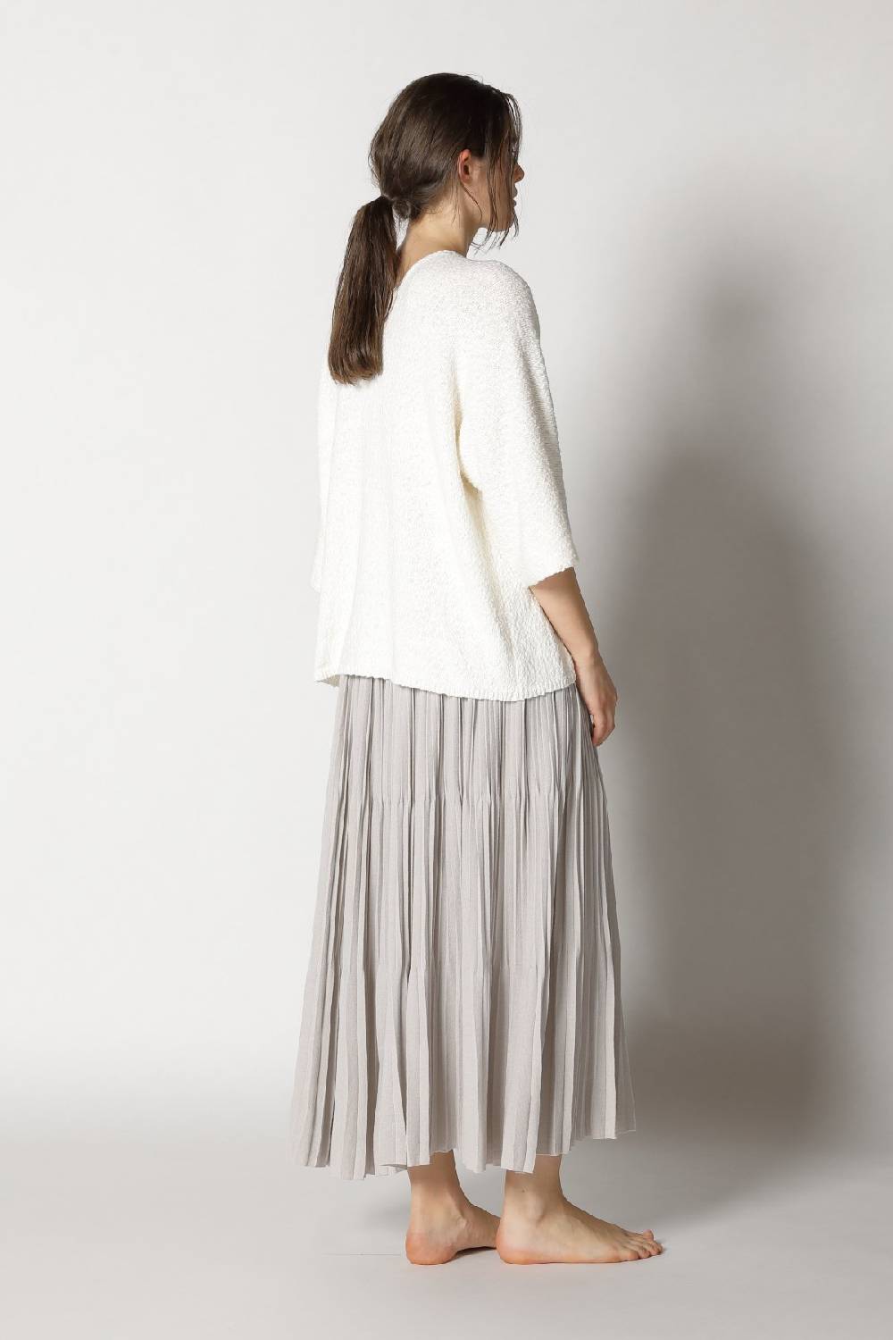 Sminfinity nubbly V neck + pima pleat skirt Angebote