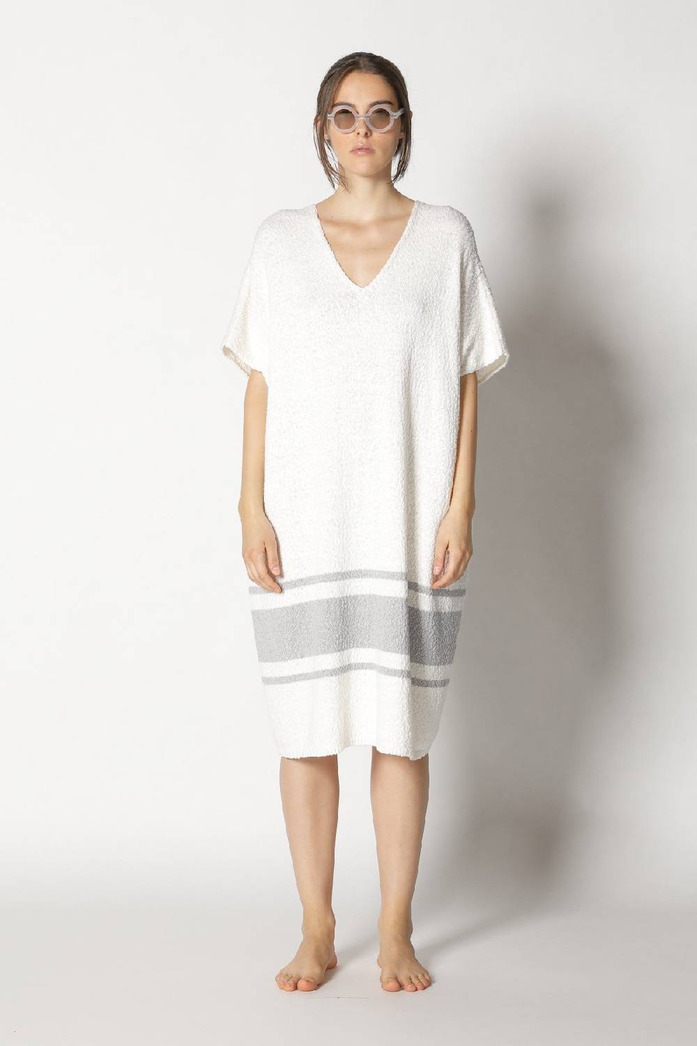 Sminfinity nubbly striped cape dress Limitierter Zeitrabatt