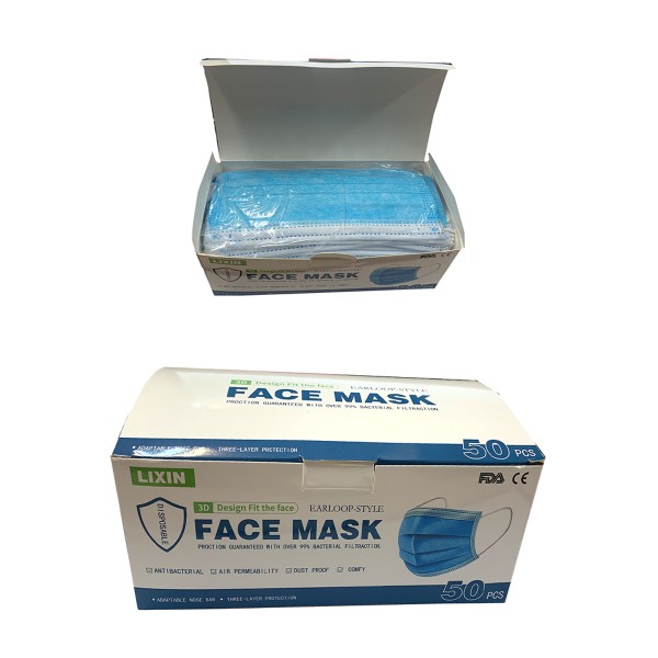 Sonia Originelli 50er Set 3-lagig Einwegmaske mit Ohrschlaufen Hygiene-Maske Gesichtsmaske Fabrikpreis