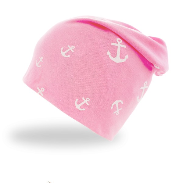 Sonia Originelli Beanie "Mini Anker" Mütze Maritim Overall Print Kauf eins, bekomm eins gratis