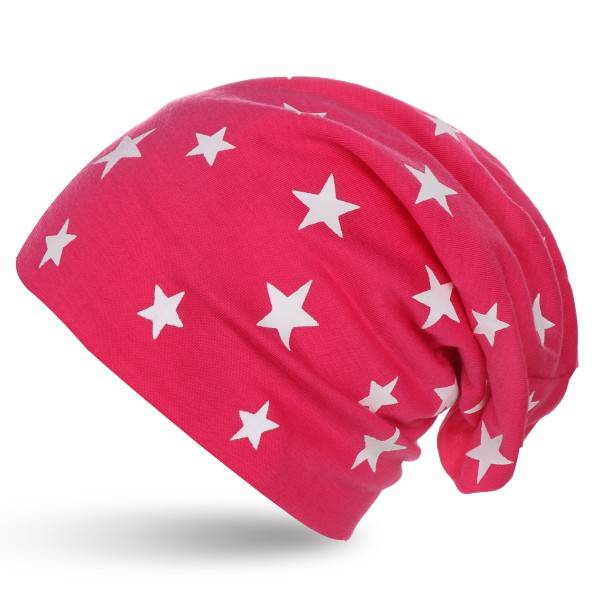 Sonia Originelli Beanie "Mini Sterne" Mütze Stars Overall Print Tägliche Deals