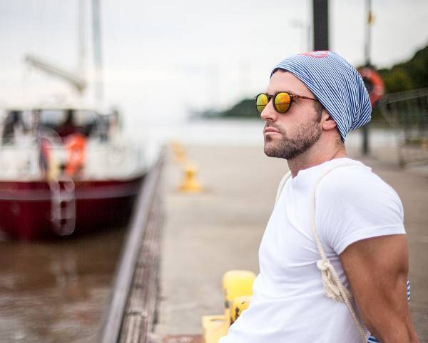 Sonia Originelli Beanie Mütze "Anker Maritim" Streifen Jersey Unisex Tiefpreis