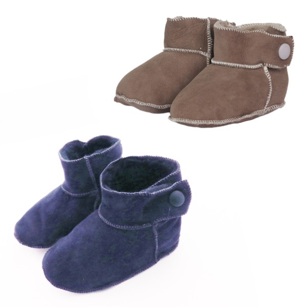 Sonia Originelli Baby Kleinkinder Wildlederhausschuh "Knopf" Lammfell Schaffell Bis zu 50% Rabatt