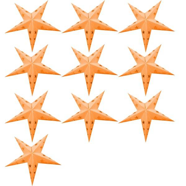 Sonia Originelli 10er Set Mini Weihnachtsstern 10cm Weihnachtsdeko Auslauf
