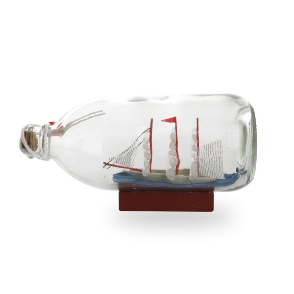 Sonia Originelli Buddelschiff Flaschenschiff "Hamburg" Rumflasche 18cm Sonderangebot
