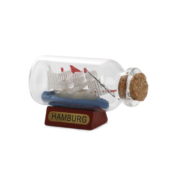 Sonia Originelli Buddelschiffchen Flaschenschiff "Hamburg" Rumflasche 6 cm Rabatt