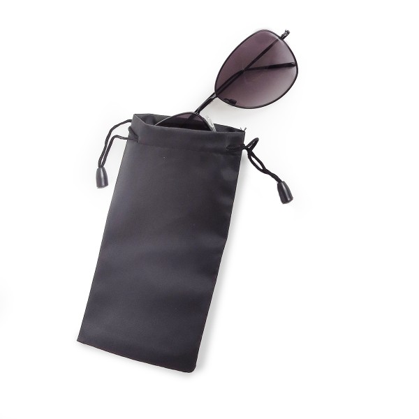 Sonia Originelli 5er SET Brillenbeutel Etui Einfarbig Schwarz Preisnachlass