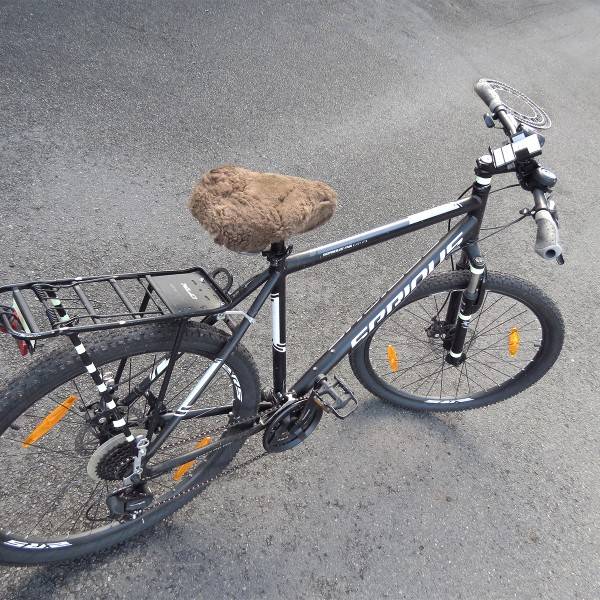 Sonia Originelli Fahrradsitzbezug Baumwolle Lammfell Bike Riemen Zeitlich begrenztes Angebot