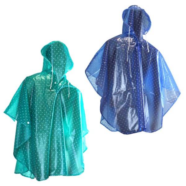 Sonia Originelli Kinder Regencape "Punkte" Regenschutz Poncho Saisonale Angebote
