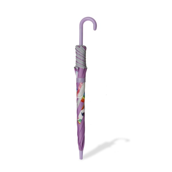 Sonia Originelli Kinder Regenschirm reflektierend Sicherheitsschirm Einhorn lila rosa Sternchen Unicorn Sonderangebote