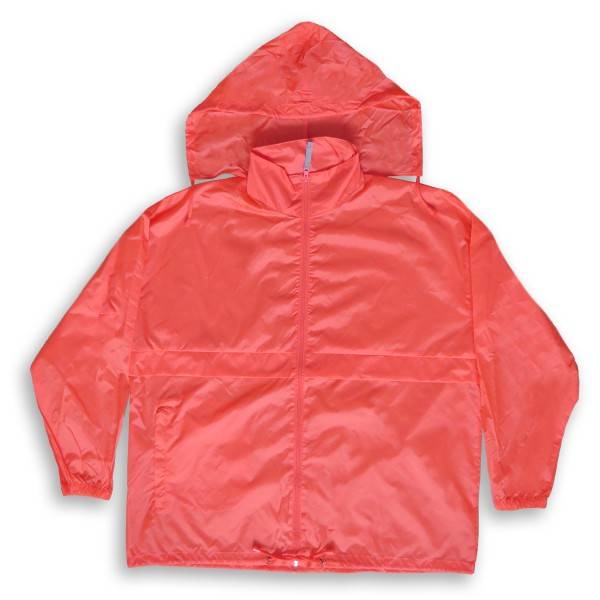 Sonia Originelli Regenjacke unisex "coralle" in Bauchtasche Reißverschluss Kapuze Letzte 3 Tage