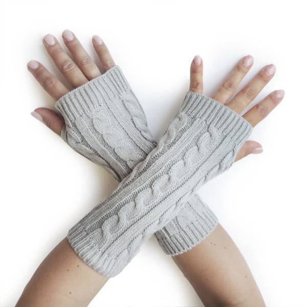 Sonia Originelli Armstulpe Handschuhe Strick Uni Gemütlich Lang Clearance-Verkauf