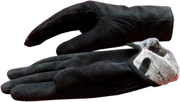 Sonia Originelli Damenhandschuhe Leder Schmal Winter Finger Gefüttert Speichern exportieren