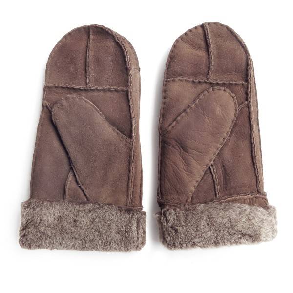 Sonia Originelli Fausthandschuhe Lammfell Schaffell echt Leder Patchwork Design Fäustlinge Rabatte dieses Monats