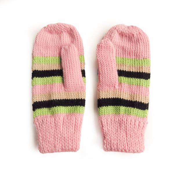 Sonia Originelli Fausthandschuhe Streifen Fäustlinge Teenager Erwachsene Strick 2025