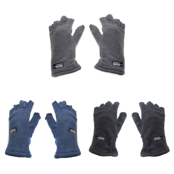 Sonia Originelli Fleecehandschuhe Gefüttert Schlicht Halbfinger Winter Unisex Verkauf