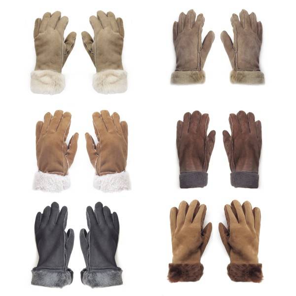 Sonia Originelli Handschuhe aus Lammfell Schaffell unisex hochwertig warm Angebote