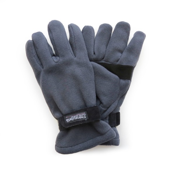 Sonia Originelli Handschuhe Winter Finger Fleece Schwarz Klettverschluss Günstiger Verkauf