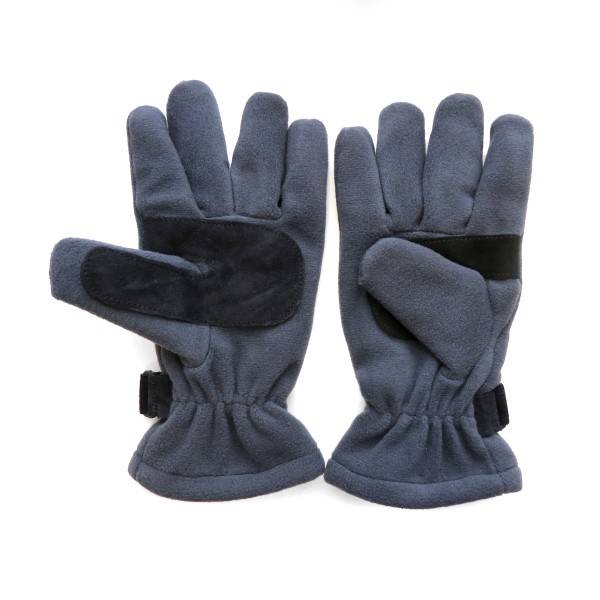 Sonia Originelli Handschuhe Winter Finger Fleece Schwarz Klettverschluss Günstiger Verkauf