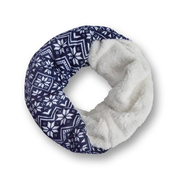 Sonia Originelli Loop "Flower" Schal Kuschelfell Polyester Winter Günstig kaufen