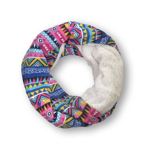 Sonia Originelli Loop "Retro" Schal Kuschelfell Polyester Winter Begrenztes Angebot