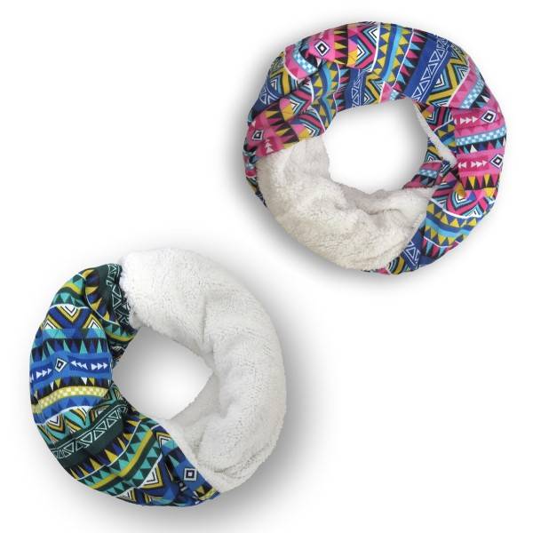 Sonia Originelli Loop "Retro" Schal Kuschelfell Polyester Winter Begrenztes Angebot