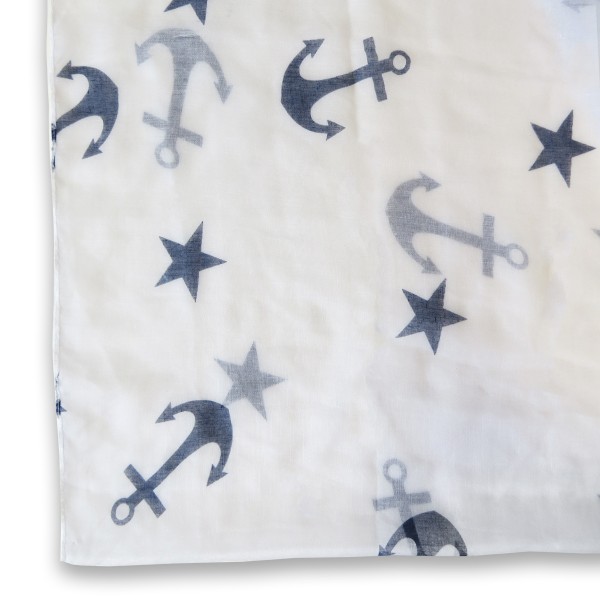 Sonia Originelli Loop Schal "Anker Sterne" Rundschal Sommer Preisnachlass