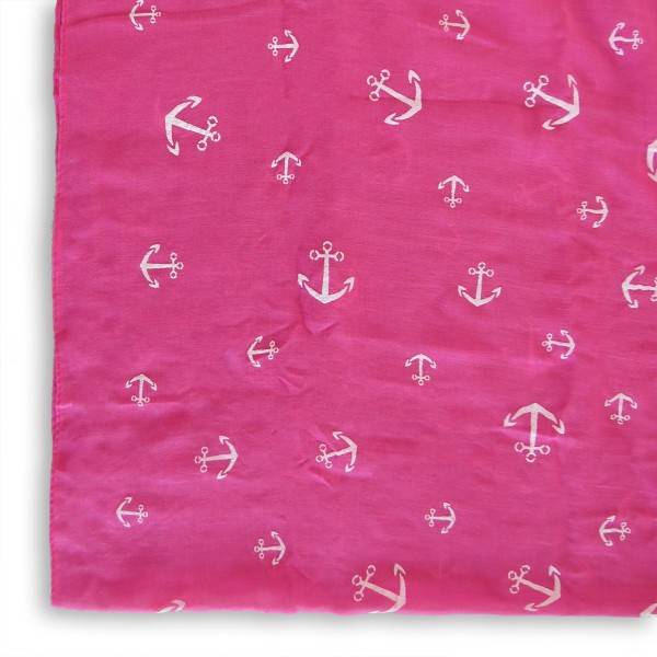 Sonia Originelli Loop Schal "Anker" Maritim Reliefdruck Sommer Saisonschlussverkauf