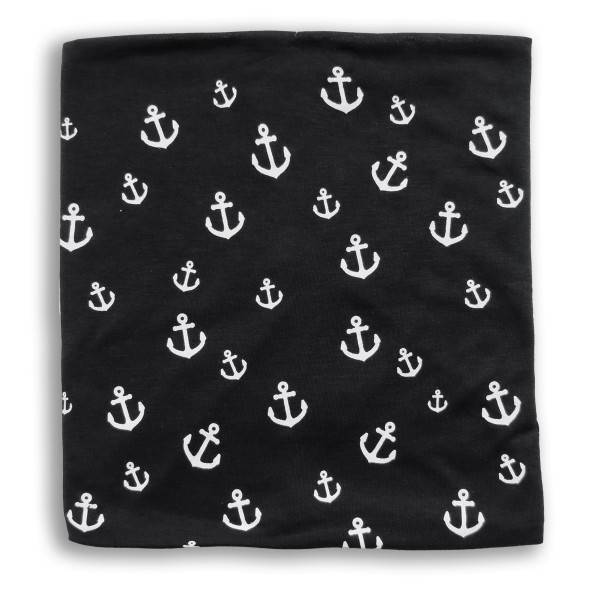 Sonia Originelli Loop Schal "Mini Anker" Maritim Allover Print Sommer Mundschutz Atemschutz Weihnachtsangebot