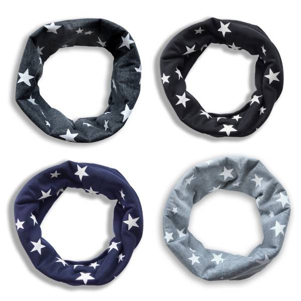 Sonia Originelli Loop Schal "Mini Sterne" Allover Print Sommer Mundschutz Atemschutz Osterangebot