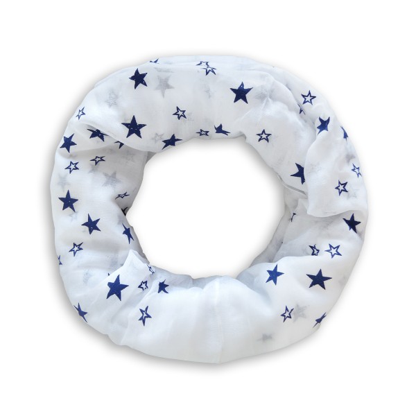 Sonia Originelli Loop Schal "Sterne" Reliefdruck Stars Sommer Vatertagsangebot