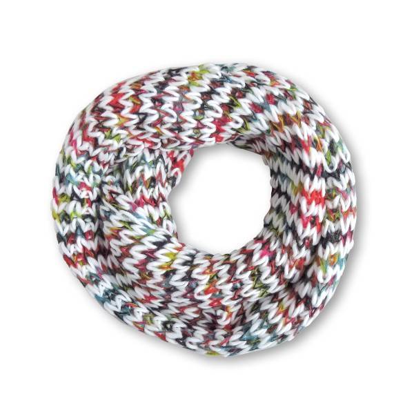 Sonia Originelli Loop Schal Regenbogen Strick kuschelig weich Lagerräumung