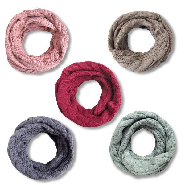 Sonia Originelli Loop Schal Strick Polyacryl Zopfmuster Winter Heißer Verkauf