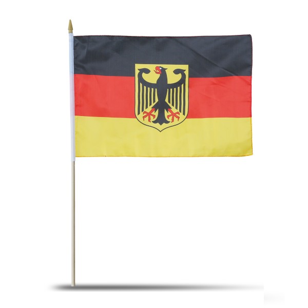 Sonia Originelli 10er Set Fahne Flagge Winkfahne "Deutschland Adler" Germany Eagle Handfahne EM WM Tägliche Deals