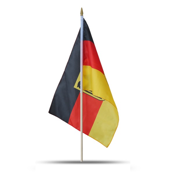 Sonia Originelli 10er Set Fahne Flagge Winkfahne "Deutschland Adler" Germany Eagle Handfahne EM WM Tägliche Deals