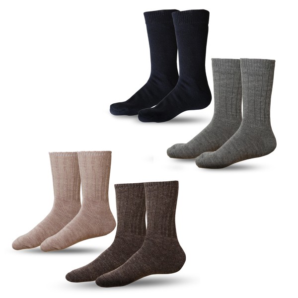Sonia Originelli 2 Paar Alpakasocken "Dünn" Umschlag Alpakawolle Unisex Winter Black Friday Preise