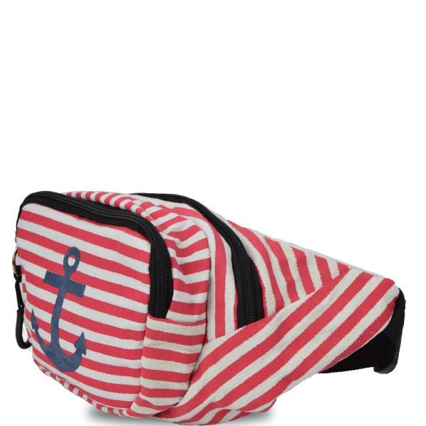 Sonia Originelli Bauchtasche "Anker" maritim gestreift Gürteltasche Freizeit Outlet