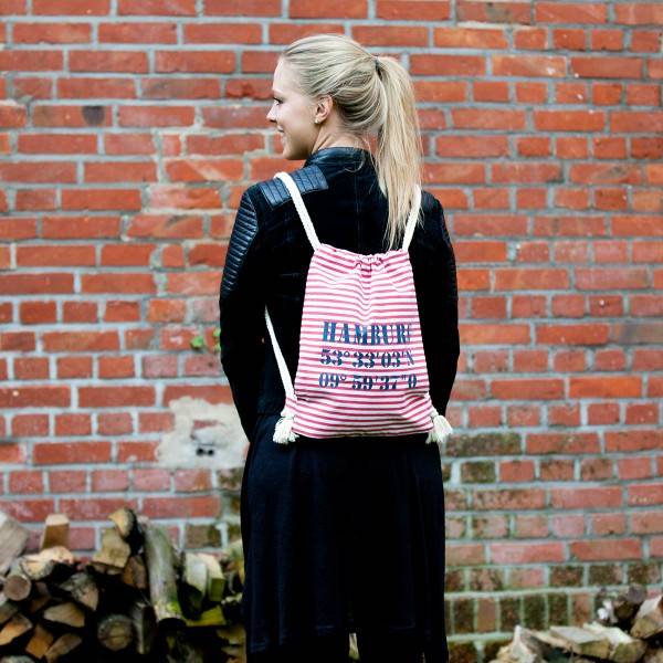 Sonia Originelli City-Turnbeutel "Fehmarn" Maritim Strand Beach Rucksack Flash Sale