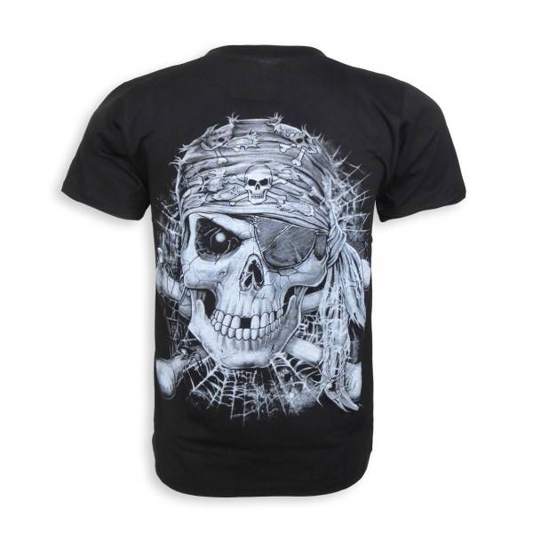 Sonia Originelli T-Shirt Totenkopf Monster doppelseitig bedruckt Preisnachlass
