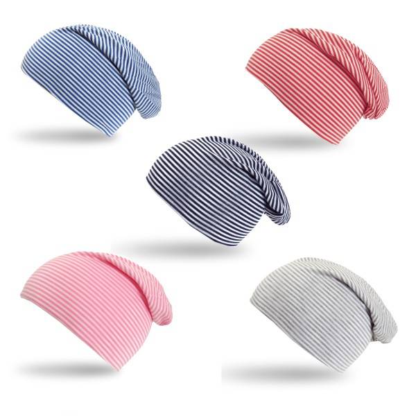 Sonia Originelli Beanie Mütze "Streifen UNI" Maritim Gestreift Jersey Weihnachtsangebot